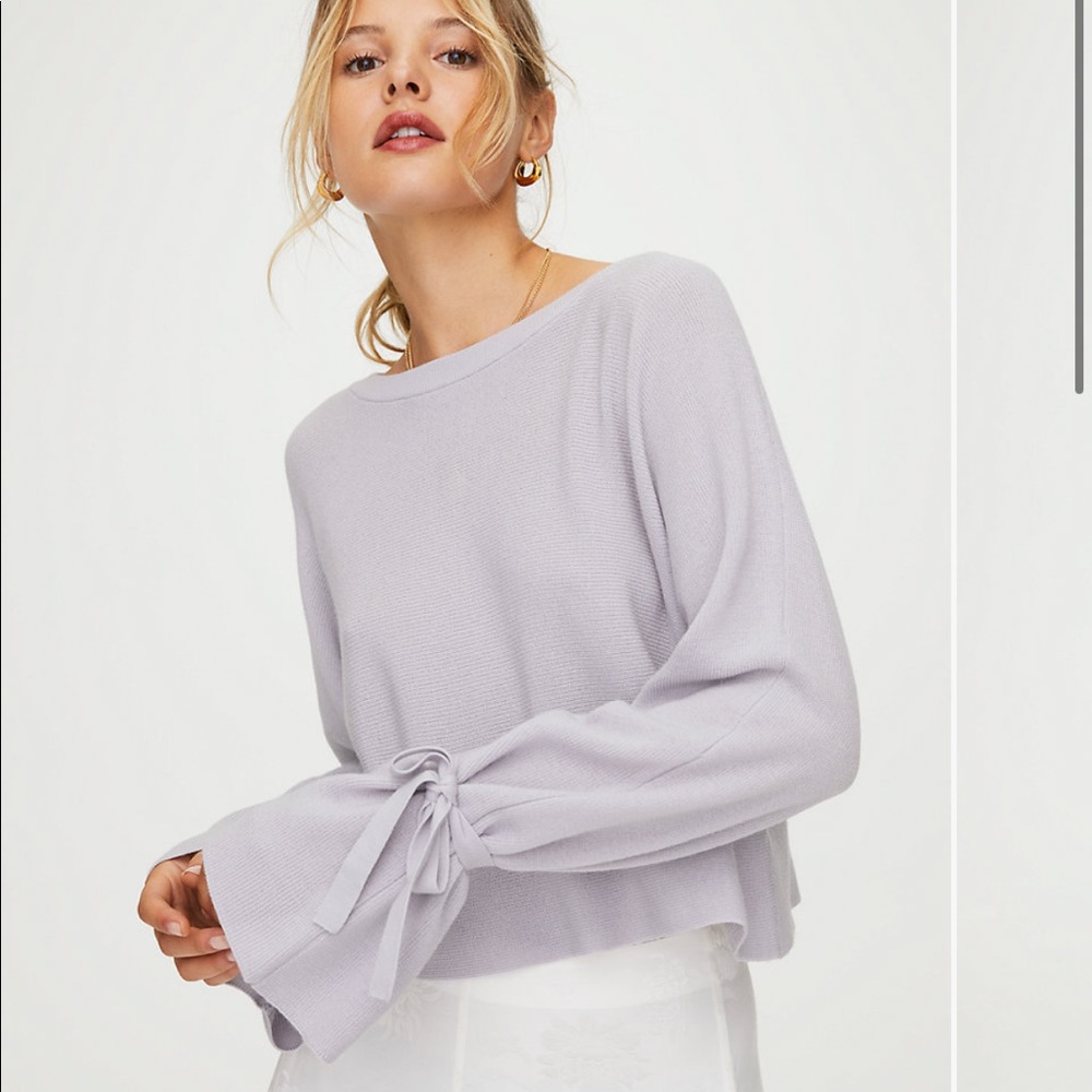 Wilfred (Aritzia) Emmy Sweater in Concrete